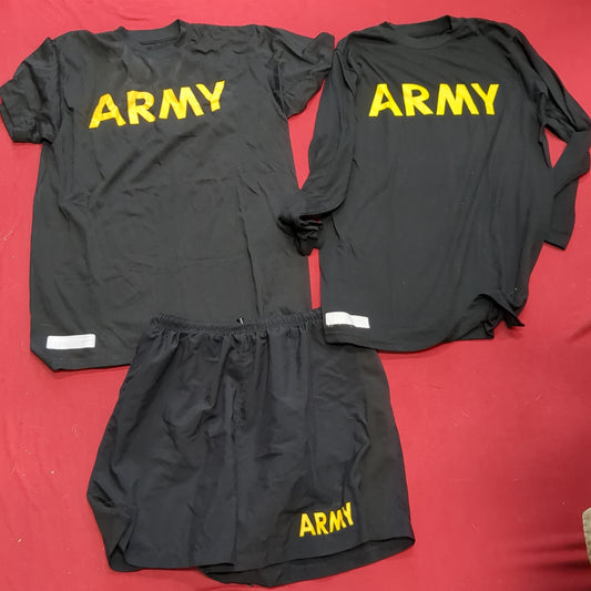 APFU PT SET - Medium Shorts - Long-Sleeve & Short-Sleeve Shirt Excellent Condition (fb10-JUL275)