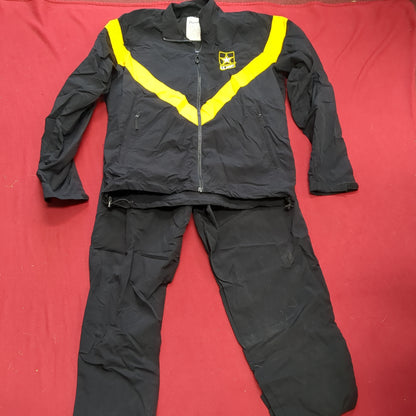 SET of APFU PT Small Long Jacket Pants Black Gold Cold Weather Good Condition (fb10-JUL276)