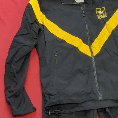 SET of APFU PT Small Long Jacket Pants Black Gold Cold Weather Good Condition (fb10-JUL276)