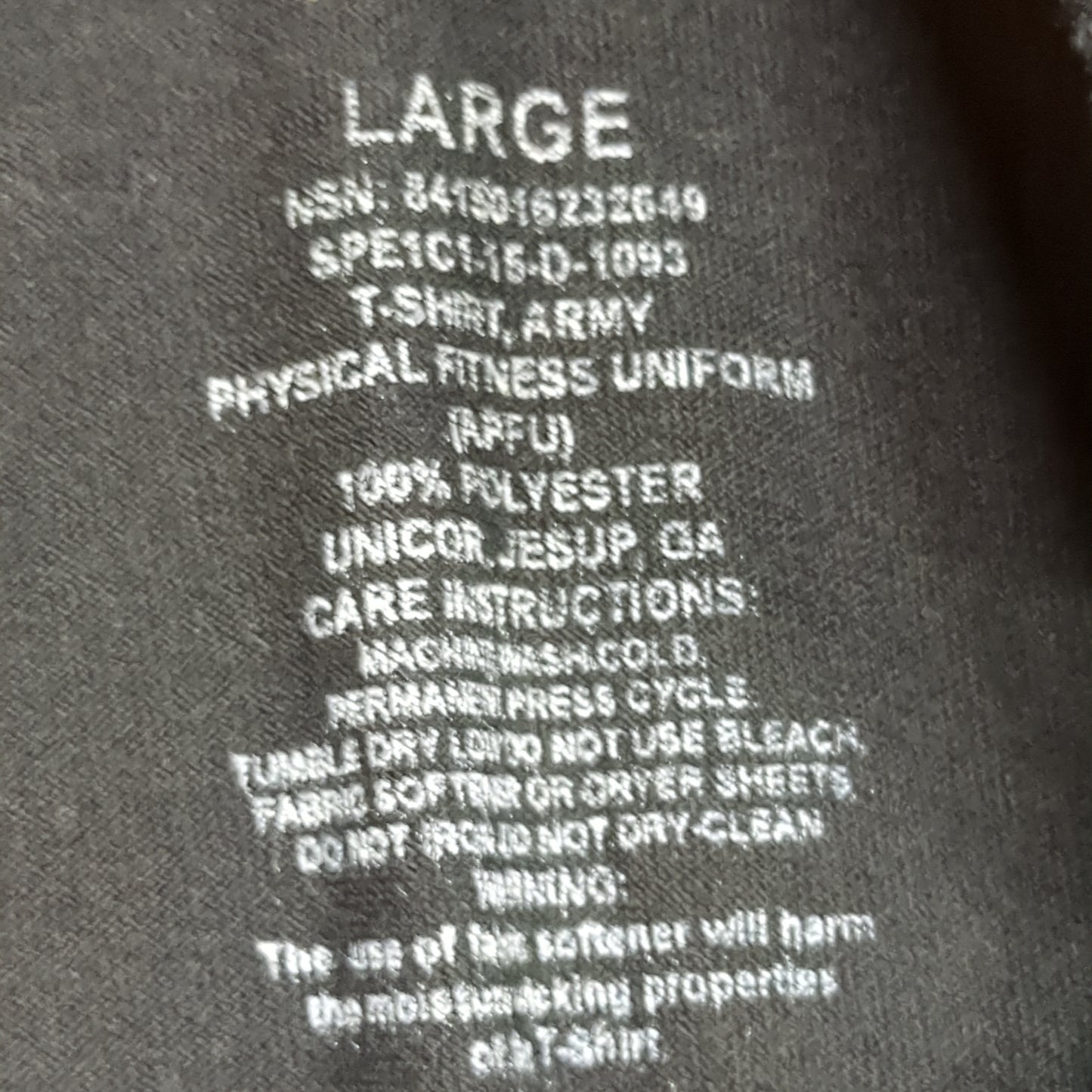APFU PT SET - Large Shorts - Long-Sleeve & Short-Sleeve Shirt Good Condition (fb07-JUL278)