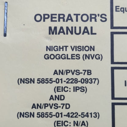 NVG Starter kit W/Manual (bar ac04-JUL306)