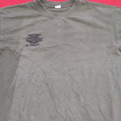 US Military Lancero Large OD Green T Shirt (cw- ea04-JUL341)