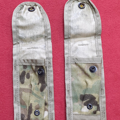 *Lot of Two* US Army 9 mm single mag Pouch OCP Multicam Molle II Excellent Condition (acu-JUL369)