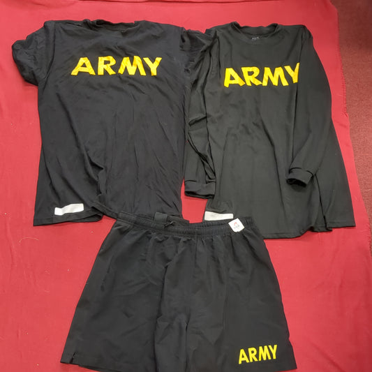 APFU PT SET - Medium Shorts - Long-Sleev & Short-Sleeve Shirt Good Condition (fb10-JUL396)