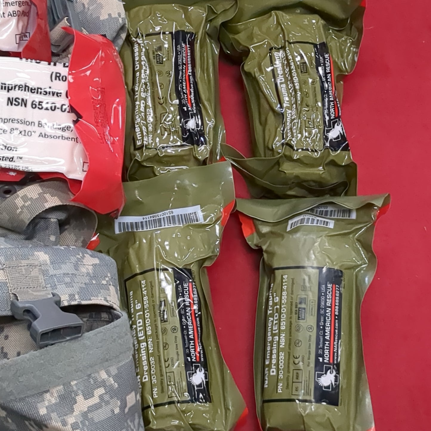 North American Rescue (NAR) Combat Casualty Response KIT Warrior Aid and Litter * WALK*  ACU *Loaded* (BA02-JUL401)