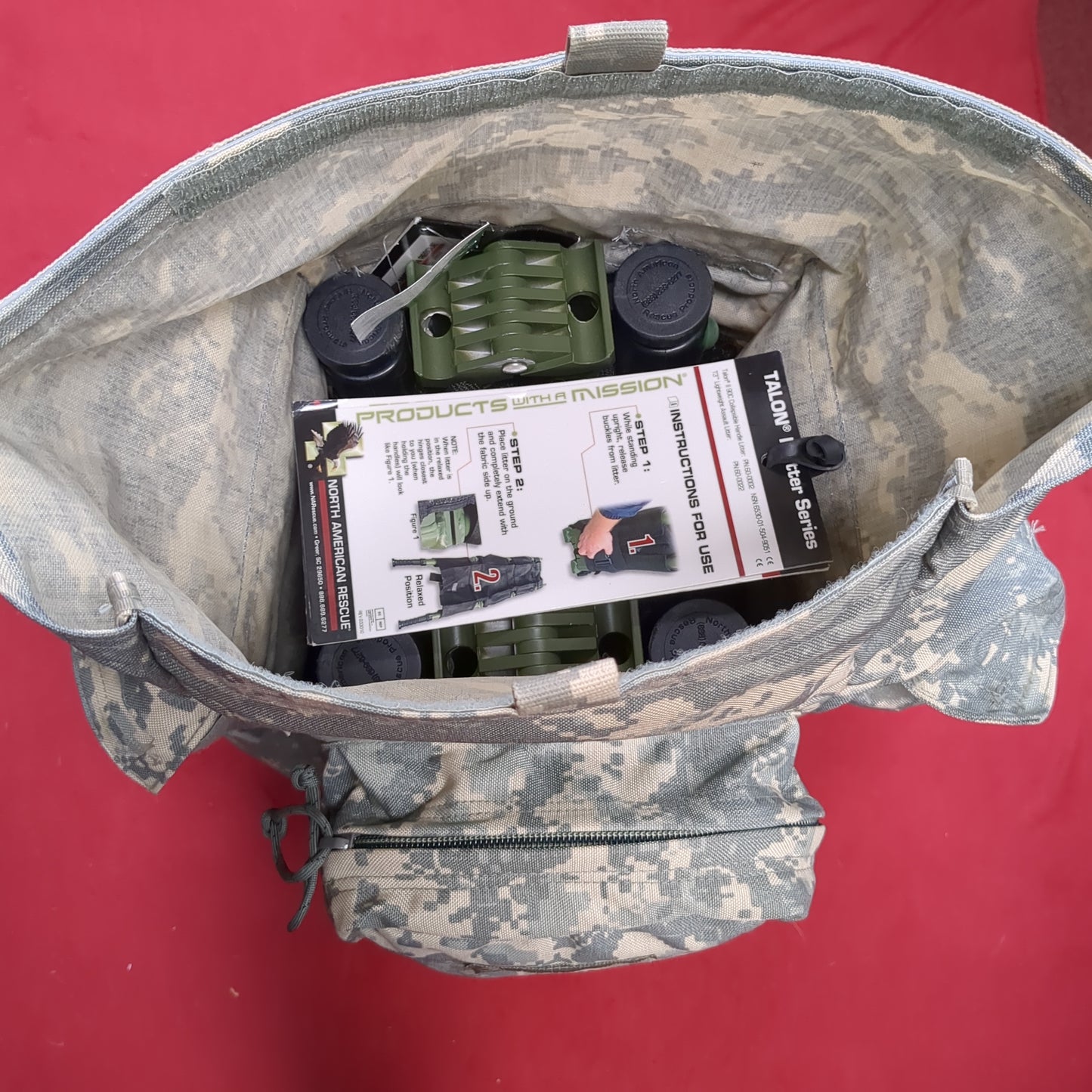 North American Rescue (NAR) Combat Casualty Response KIT Warrior Aid and Litter * WALK*  ACU *Loaded* (BA02-JUL401)