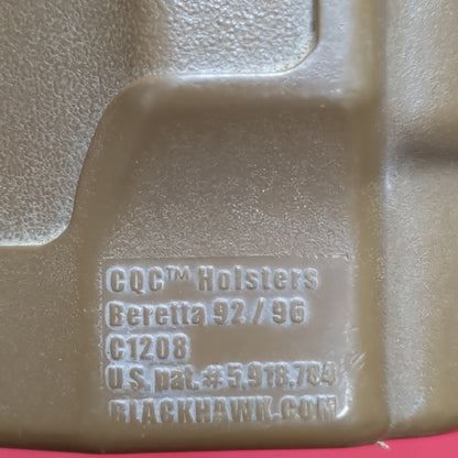 BLACKHAWK Beretta 92/96 Right Handed CQC Holster (aa10-JUL442)