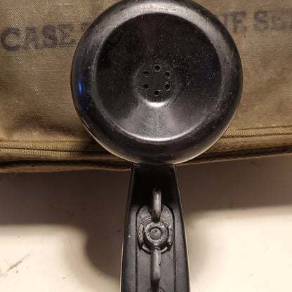 Vietnam Era Telephone Set TS-9-AJ w/ Case CY-1181/TT Vintage (16S (ab07-r)