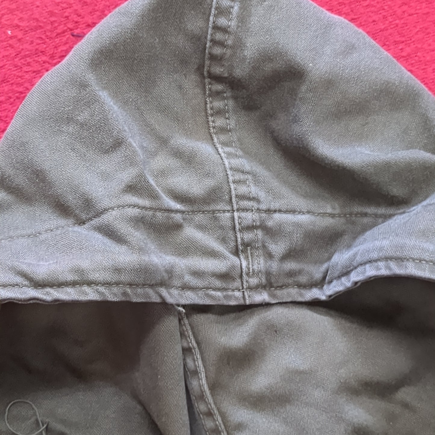 WWII Vintage 1943 Hood Field Jacket OD Green Small (aa12-19)