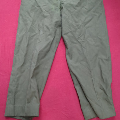 Vintage Medium Regular US Army Trousers Field Wool Serge OG-108 (aa14-8)