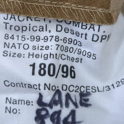 British Tropical Desert DP Combat 180/96 Top Jacket (aa14-6)