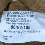 British Tropical Desert DP Combat 90/92/108 Pants Trouser (29a13)