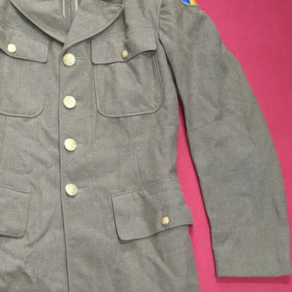 WWII 1941 37 Regular Army Wool Uniform Vintage Jacket (aa13-63)