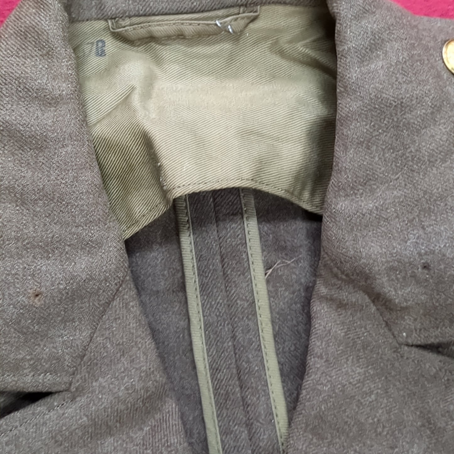 WWII 1941 37 Regular Army Wool Uniform Vintage Jacket (aa13-63)