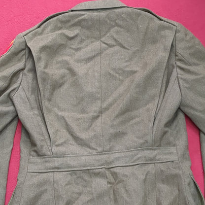 WWII 1941 37 Regular Army Wool Uniform Vintage Jacket (aa13-63)