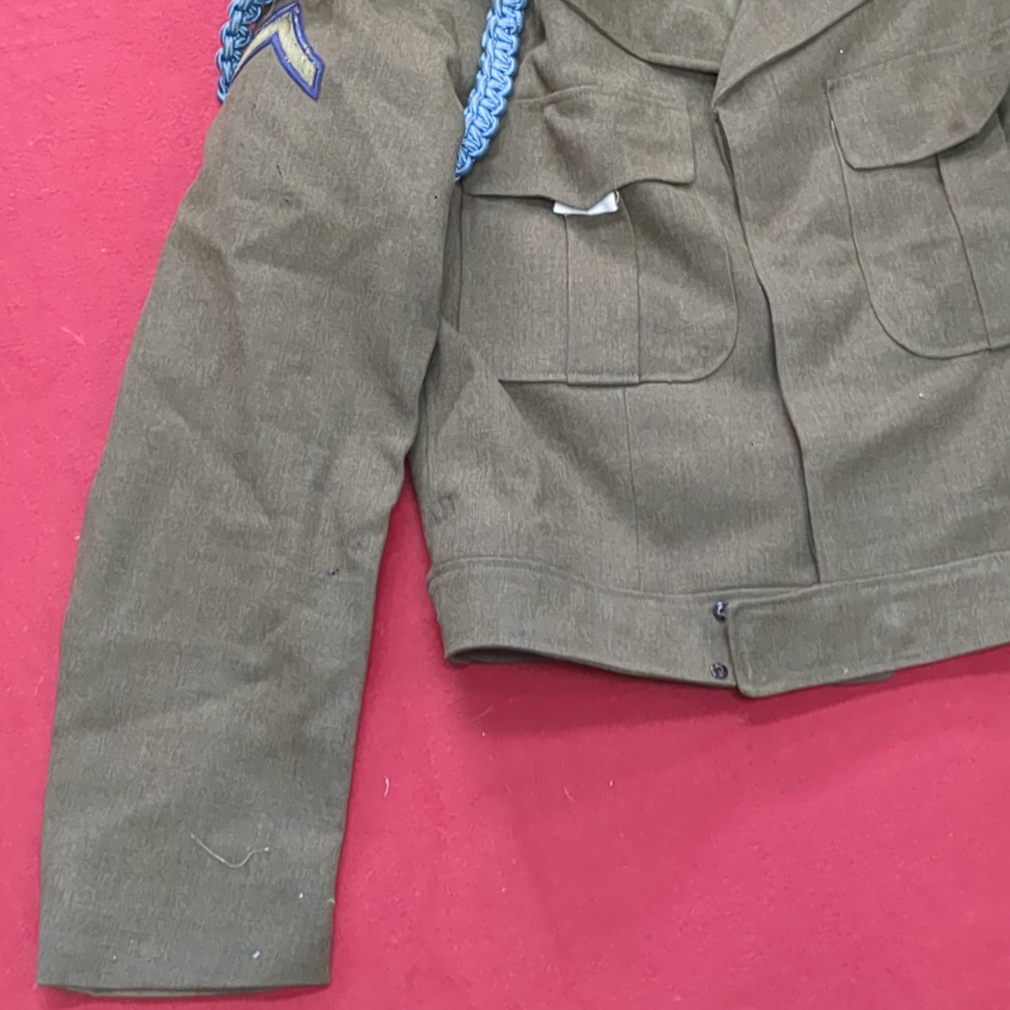 WWII ODM-1950 38 Long Army Ike Wool Vintage Jacket (aa13-41)