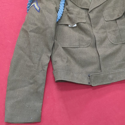 WWII ODM-1950 38 Long Army Ike Wool Vintage Jacket (aa13-41)