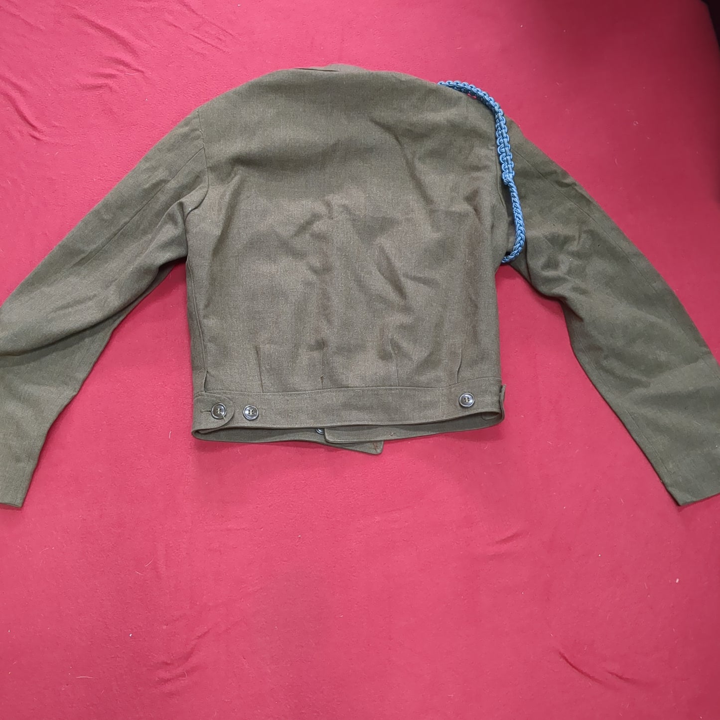 WWII ODM-1950 38 Long Army Ike Wool Vintage Jacket (aa13-41)
