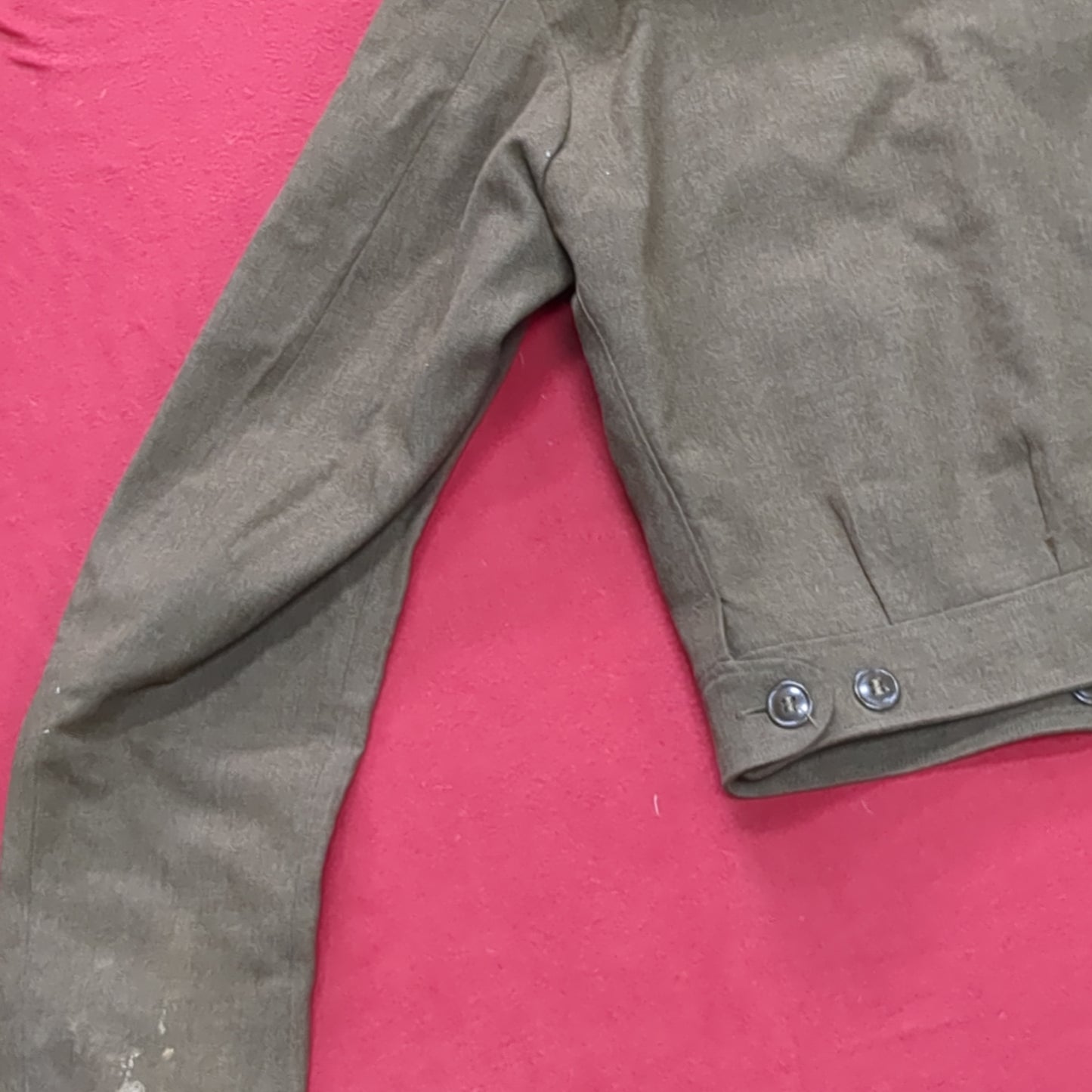WWII ODM-1950 38 Long Army Ike Wool Vintage Jacket (aa13-41)