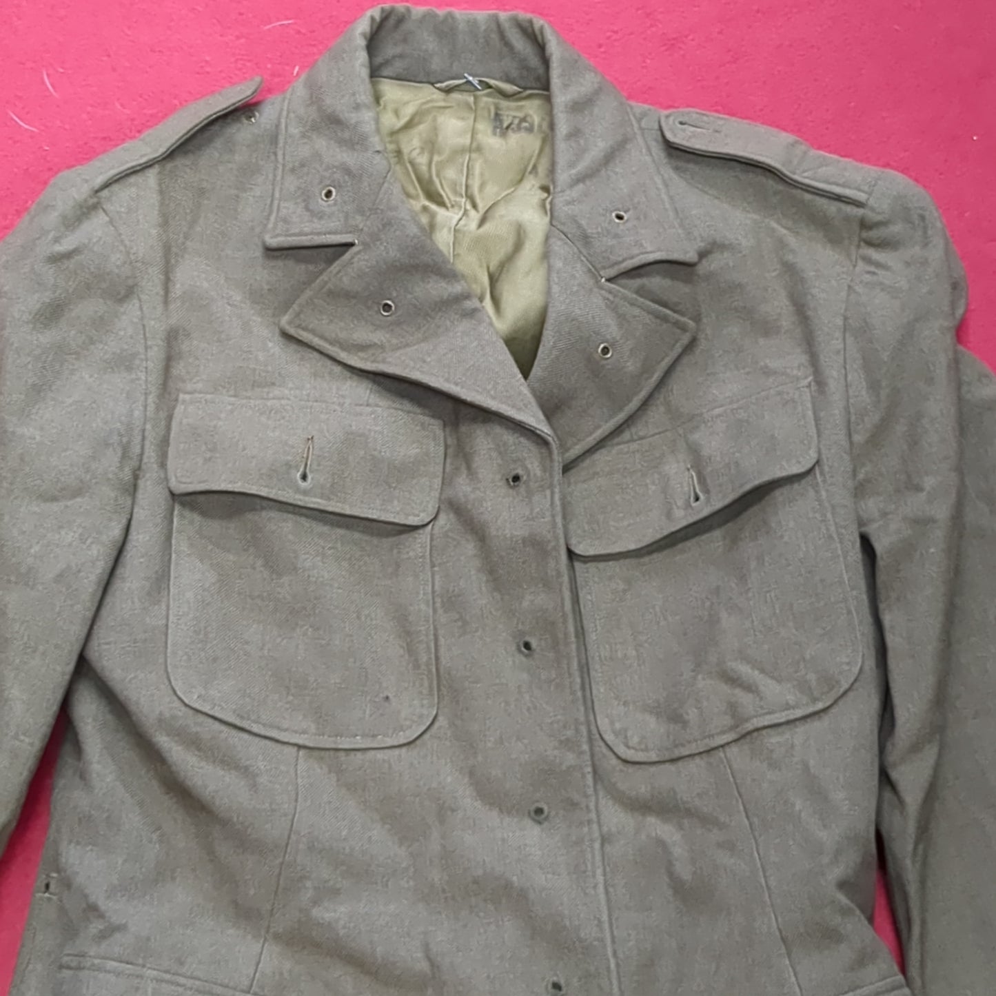 WWII unknown bare-bones Army Wool Jacket (aa13-31)