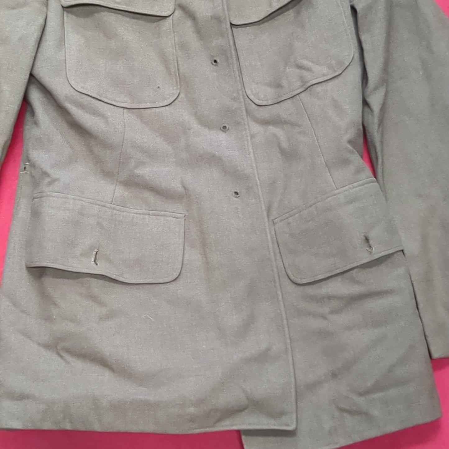 WWII unknown bare-bones Army Wool Jacket (aa13-31)