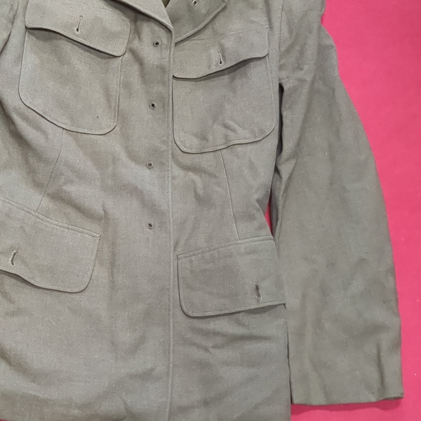 WWII unknown bare-bones Army Wool Jacket (aa13-31)