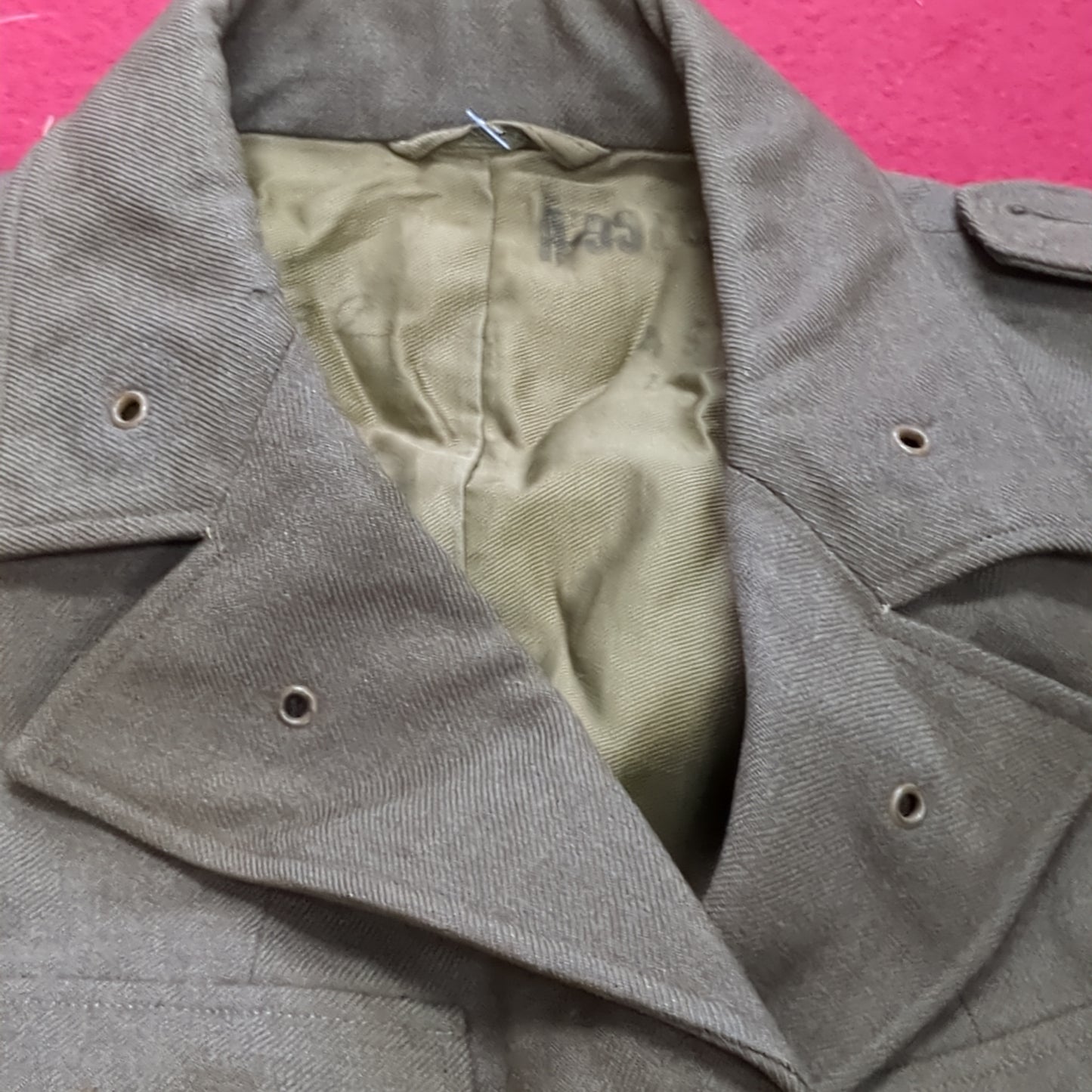 WWII unknown bare-bones Army Wool Jacket (aa13-31)