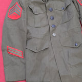 USMC 37 Regular Gabardine 2212 Poly/Wool Mans Coat Jacket (26a72)
