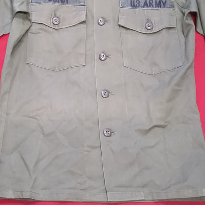 Vintage '78 unknown Cot/Poly OG-507 Utility Shirt Jacket (aa13-145)