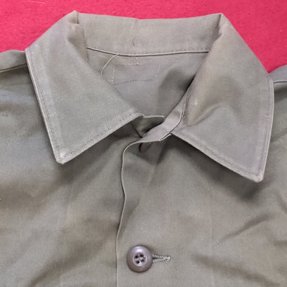 Vintage '78 unknown Cot/Poly OG-507 Utility Shirt Jacket (aa13-145)