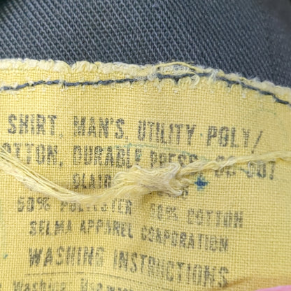 Vintage '78 unknown Cot/Poly OG-507 Utility Shirt Jacket (aa13-145)
