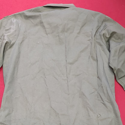 Vintage '78 unknown Cot/Poly OG-507 Utility Shirt Jacket (aa13-145)