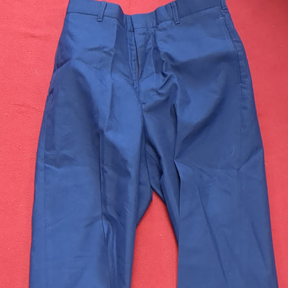 US Army ASU 29 Short Enlisted Unhemmed Unstriped Pants Trouser Dress Blue (aa08-196)