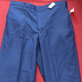 US Army ASU 33 Regular Enlisted Unhemmed Unstriped Pants Trouser Dress Blue (31a177)
