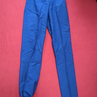 US Army ASU 32 Regular Enlisted Unhemmed Unstriped Pants Trouser Dress Blue (aa08-189)