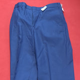US Army ASU 33 Regular Enlisted Unhemmed Unstriped Pants Trouser Dress Blue (30a10)