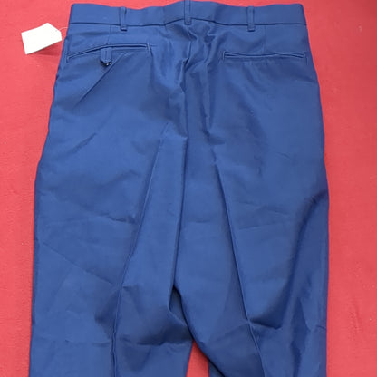 NWT US Army ASU 33 Regular Enlisted Unhemmed Unstriped Pants Trouser Dress Blue (aa14-14)