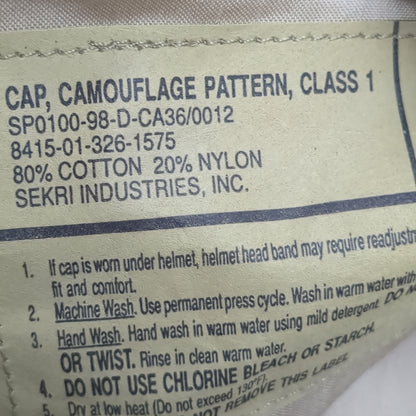 US Army Patrol Cap Sz7 DCU Desert Camo Class 1 (aa14-20)