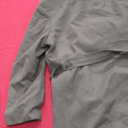 Vintage Czech CZECHOSLOVAKIA Military Trench Coat Overcoat Kras Odevy Brno (j1 (ab13-j)
