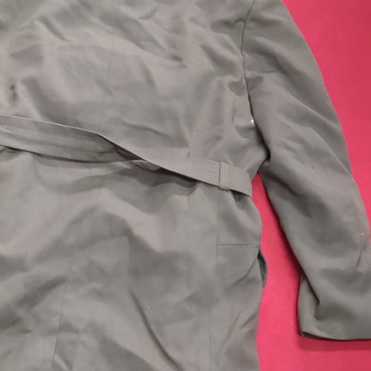 Vintage Czech CZECHOSLOVAKIA Military Trench Coat Overcoat Kras Odevy Brno (j1 (ab13-j)