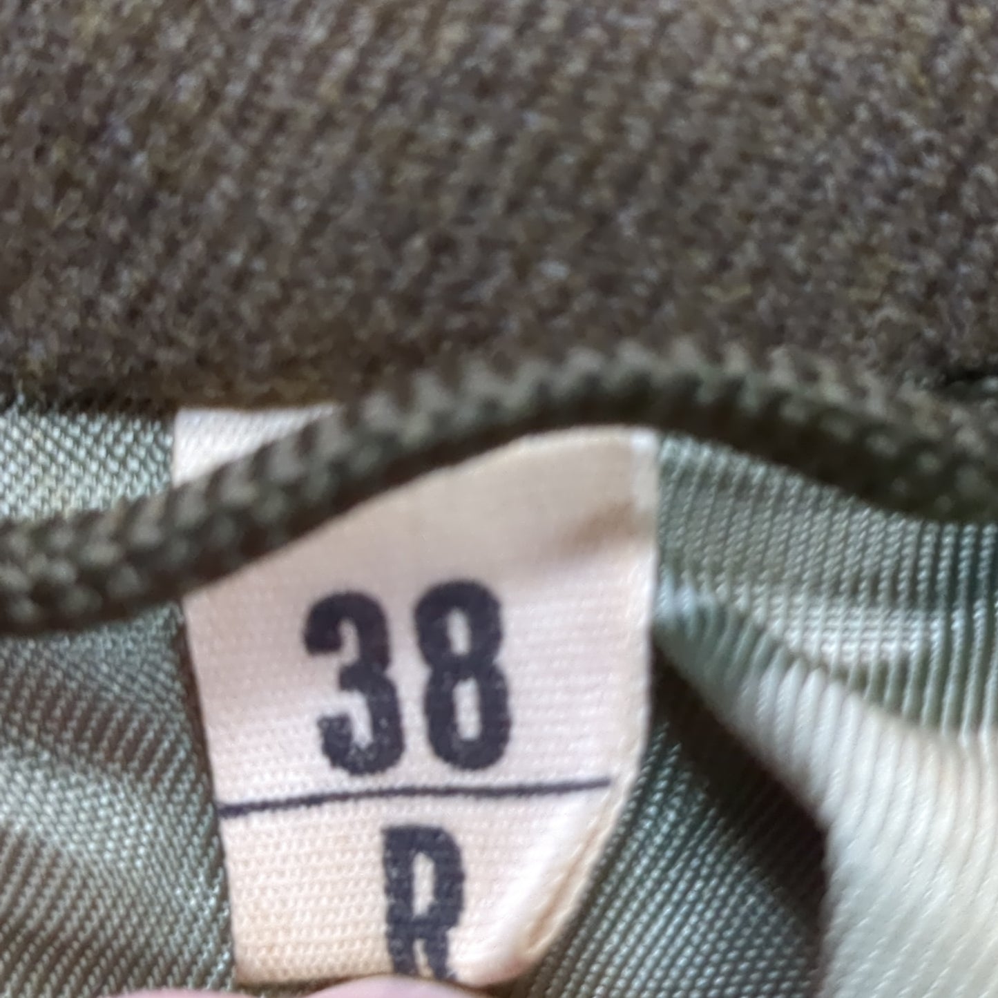 Vintage WWII 1952 38L IKE M-1950 Jacket, Field, Wool OD Good Condition (aa15-AUG78)