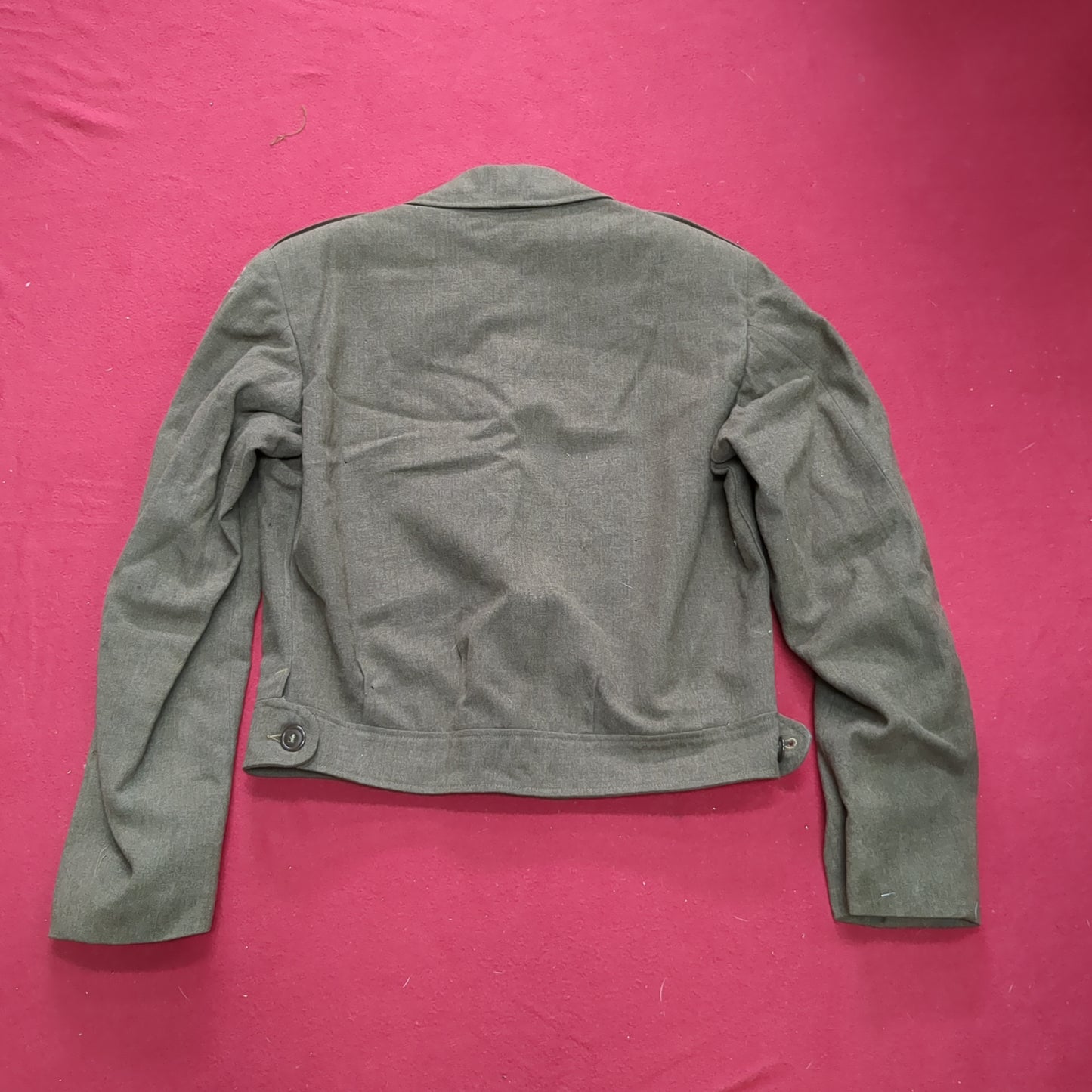 Vintage WWII 1952 38L IKE M-1950 Jacket, Field, Wool OD Good Condition (aa15-AUG78)