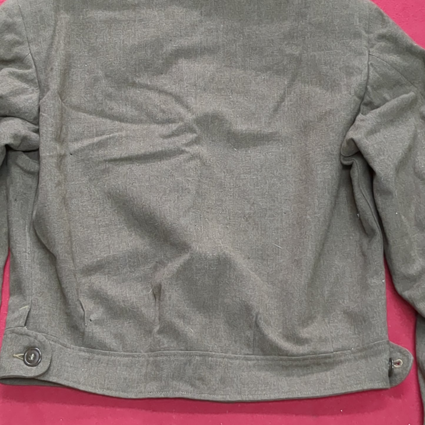 Vintage WWII 1952 38L IKE M-1950 Jacket, Field, Wool OD Good Condition (aa15-AUG78)