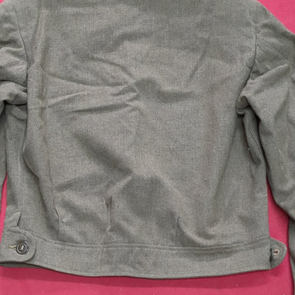 Vintage WWII 1952 38L IKE M-1950 Jacket, Field, Wool OD Good Condition (aa15-AUG78)