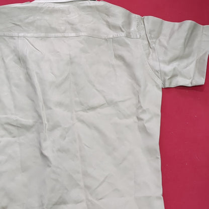 Vintage Vietnam Era US Army Men's Small Tan 445 Short-Sleeve Shirt Good Condition (aa15-AUG80)