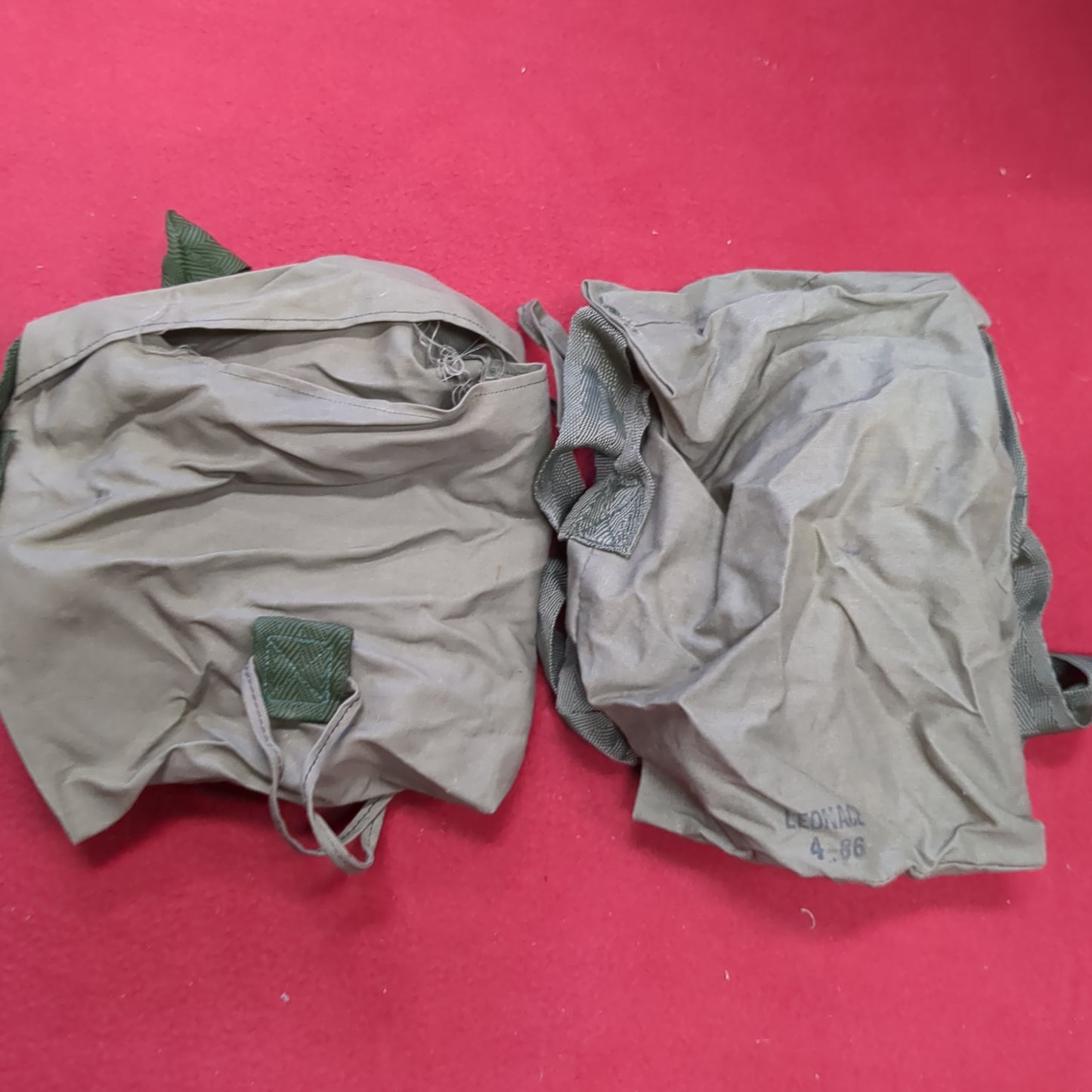 2 x 5.56mm Linked 200rd Blank Green Carrying Bag Military Army US Army (CL15)