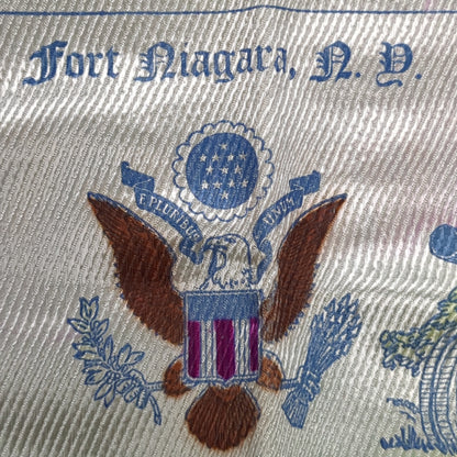 Vintage "FORT NIAGARA US ARMY TO MY LOVING WIFE" 16"x16" Throw Pillow Cover (26s ac09-20)