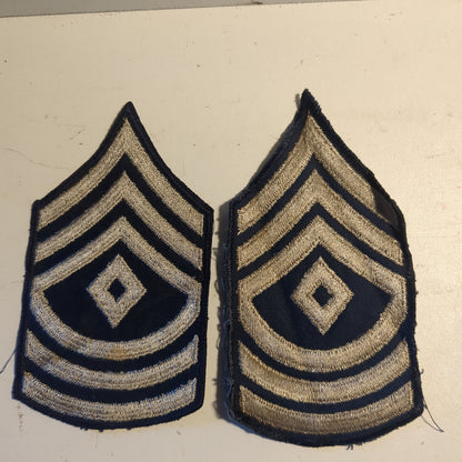 Pair of WWII US Chevron Sergeant First Class Rank Male (v26L)