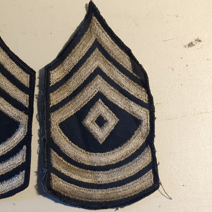 Pair of WWII US Chevron Sergeant First Class Rank Male (v26L)