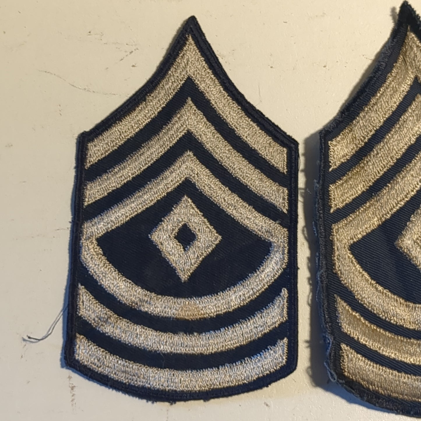 Pair of WWII US Chevron Sergeant First Class Rank Male (v26L)